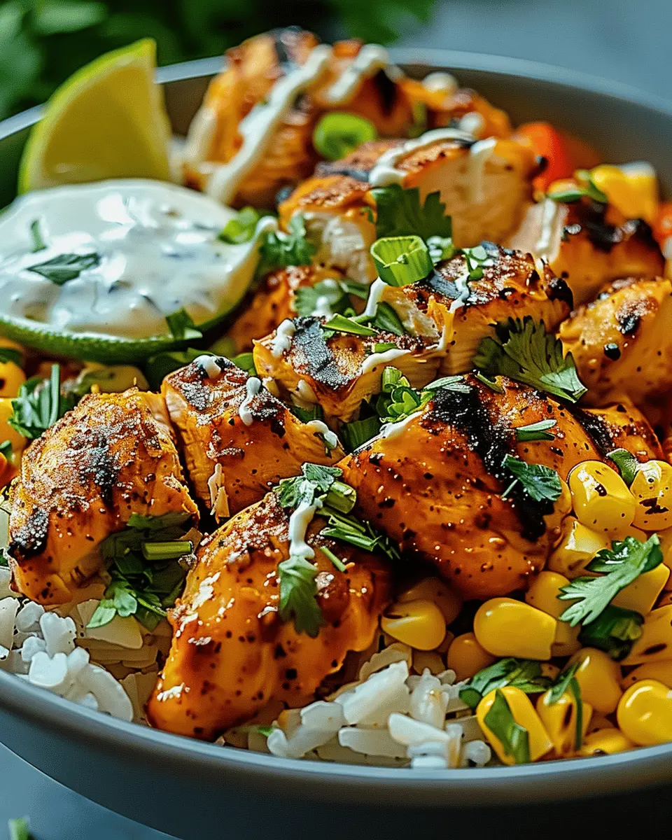 Irresistible Street Corn Chicken Rice Bowl Recipe for Busy Nights