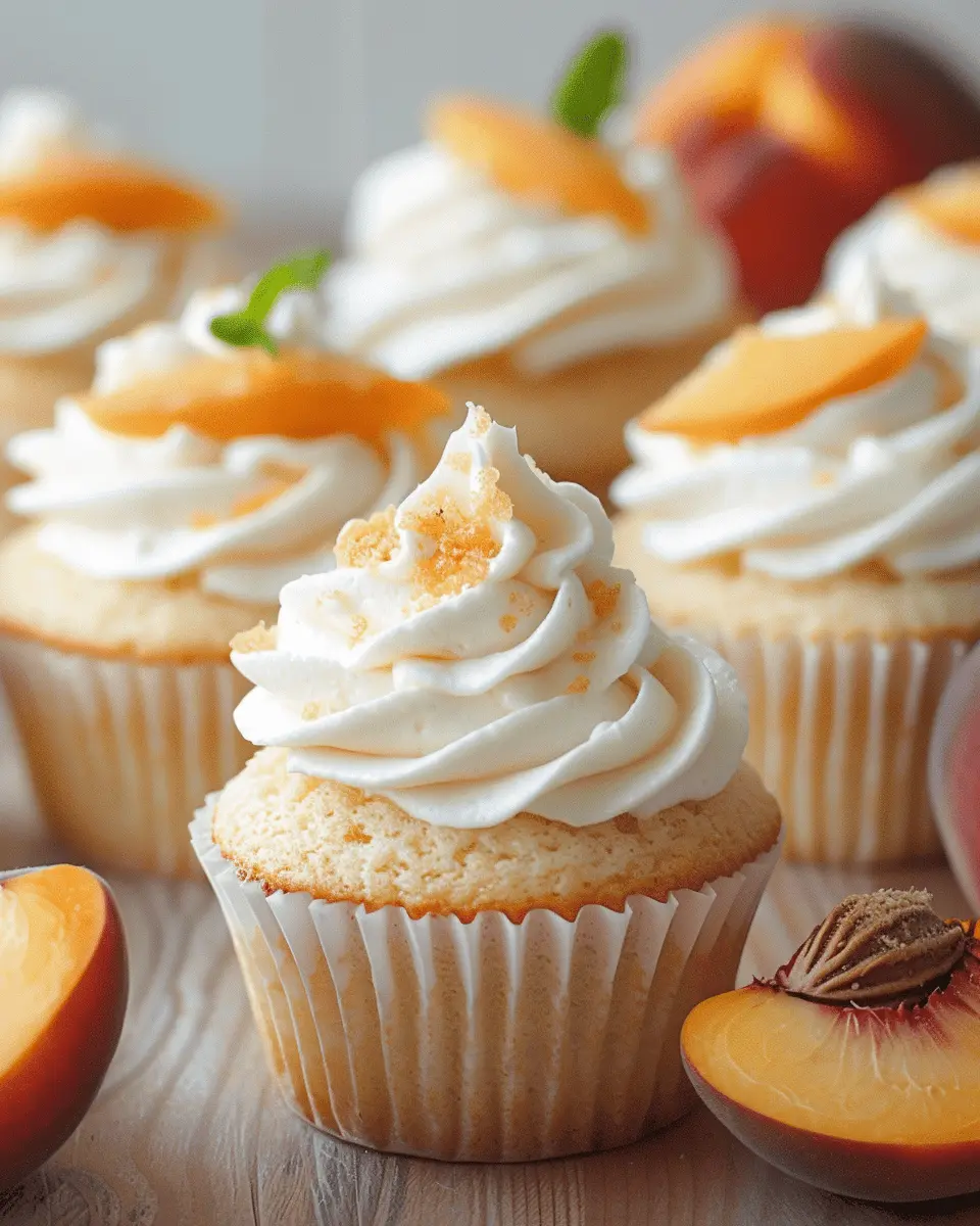 Honey Peach Cupcakes: Indulgent Cream Cheese Bliss Recipe