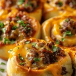 Garlic Butter Cheeseburger Rollups