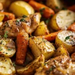 Slow Cooker Garlic Butter Chicken and Veggies