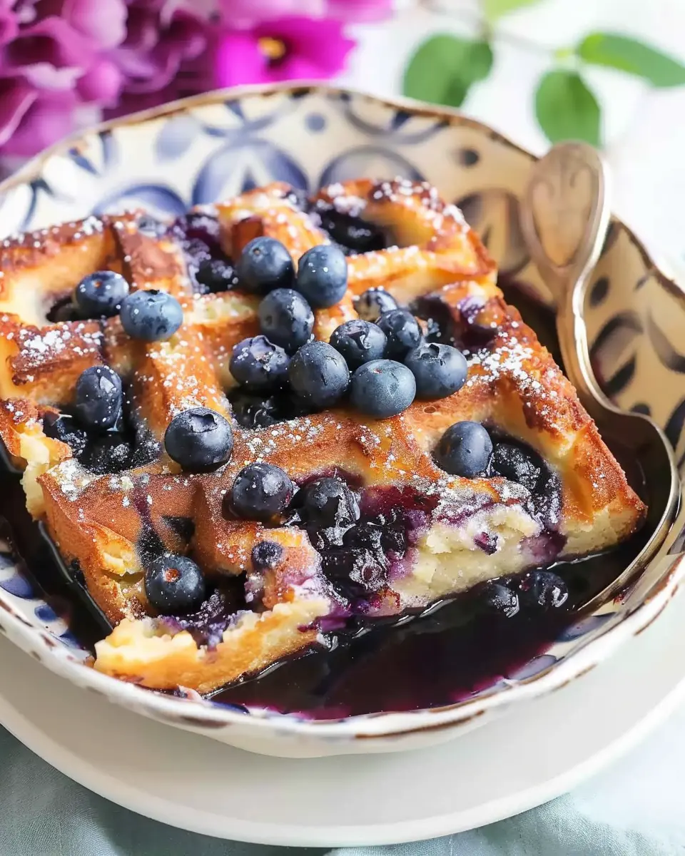Breakfast ideas: Indulgent Overnight Blueberry French Toast Casserole with Turkey Bacon