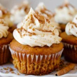 Pumpkin Cupcakes with Cream Cheese Frosting