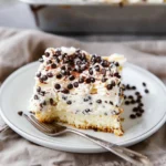 Cannoli Poke Cake