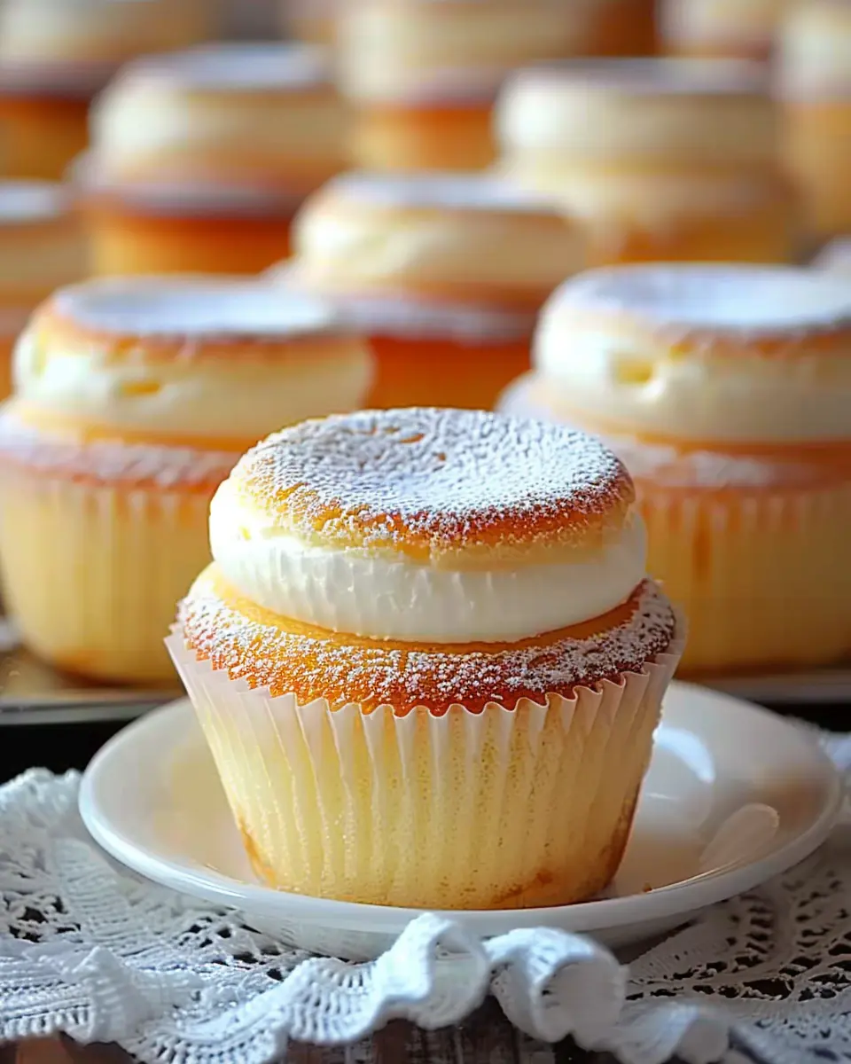 Japanese Cotton Cheesecake Cupcakes: The Best Light &amp; Fluffy Treat