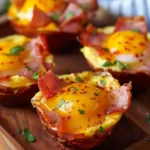 breakfast ideas : Ham and Egg Cups