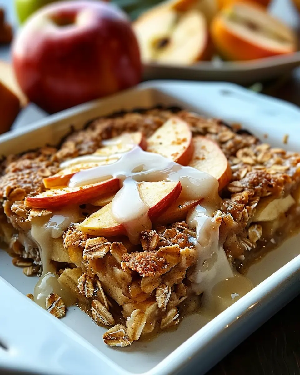 Breakfast ideas: Indulgent Oatmeal Apple Breakfast Bake Delight