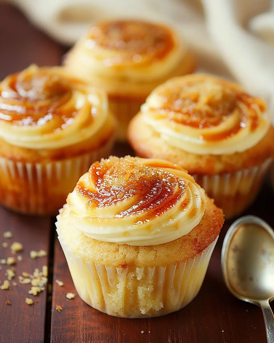 Crème Brûlée Cupcakes: Indulgent Treats for Home Bakers