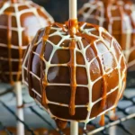 Spiderweb Caramel Apples
