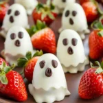 Chocolate-Covered Strawberry Ghosts
