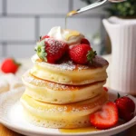 breakfast ideas : Fluffy Japanese Soufflé Pancakes