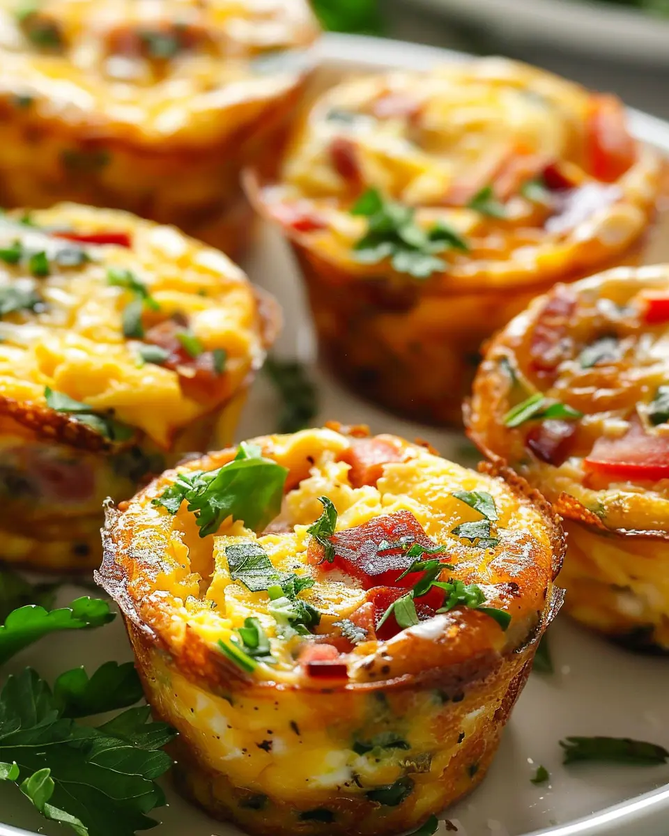 Egg Muffins with Turkey Bacon and Chicken Ham: The Best Easy Recipe