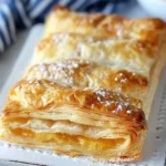 breakfast ideas : Peach Puff Pastry