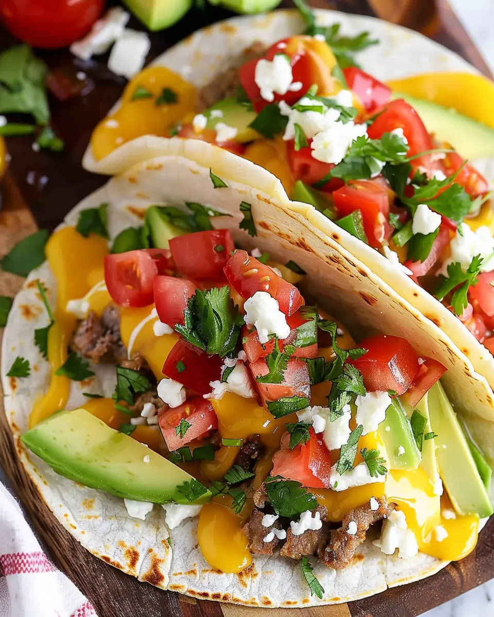 Breakfast ideas: Easy Breakfast Tacos with Turkey Bacon and Chicken Ham