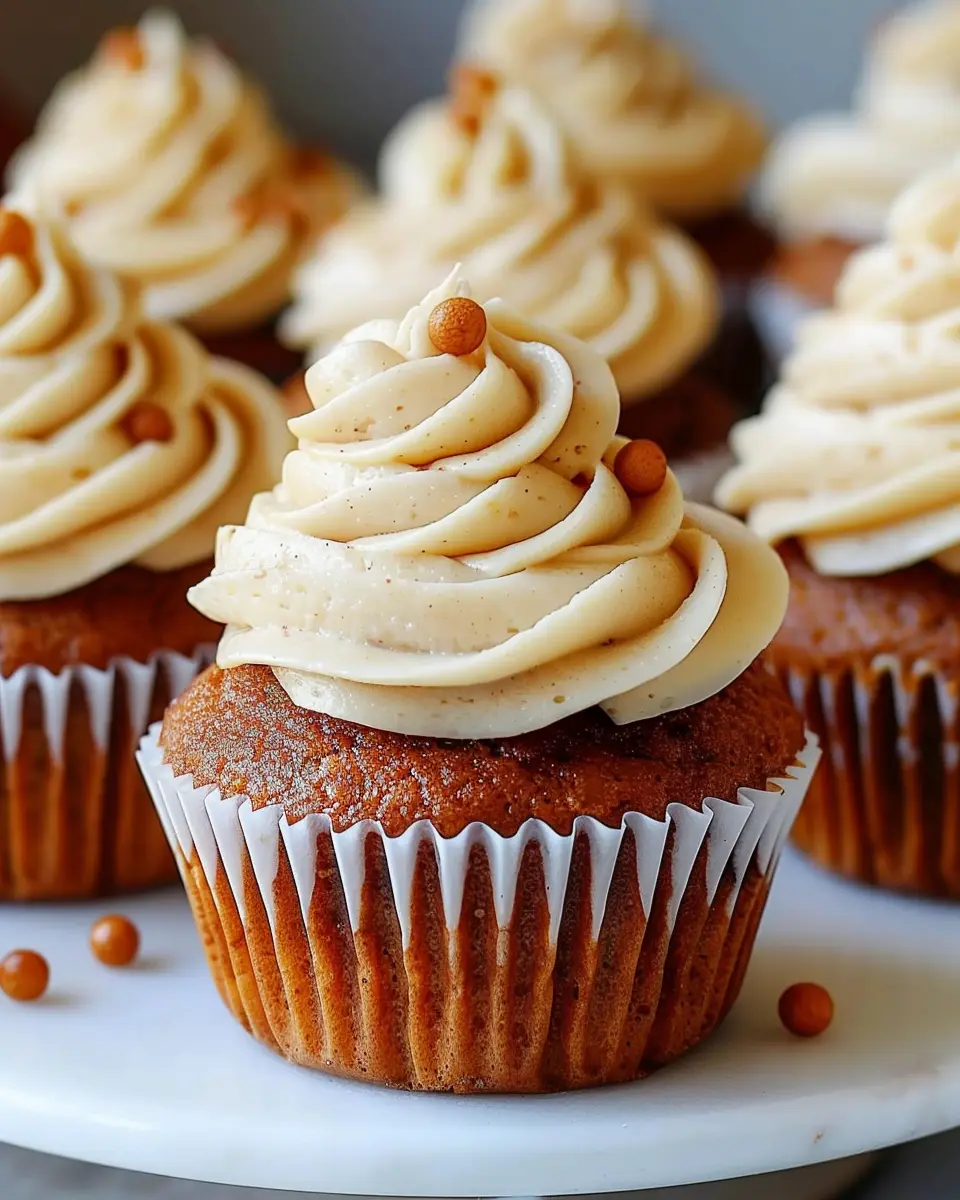 Pumpkin Cupcakes that are Irresistibly Moist with Creamy Frosting