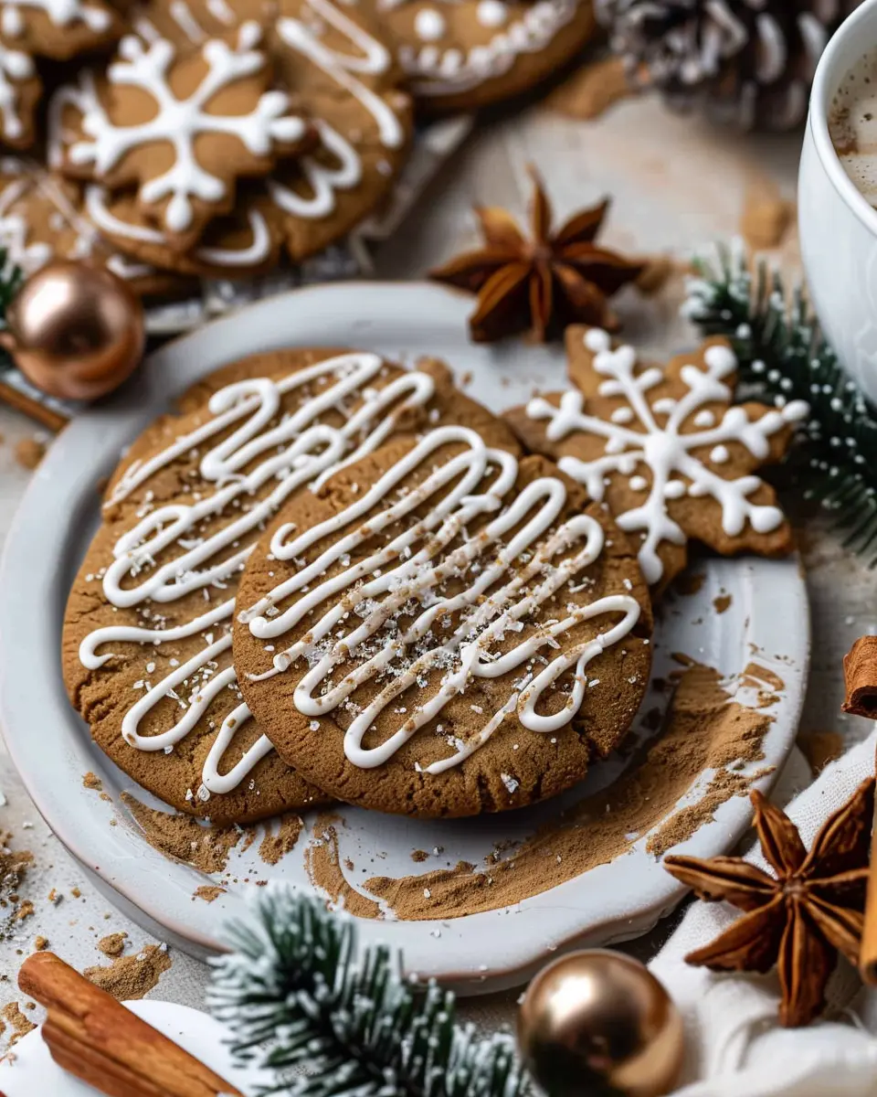 Soft Gingerbread Cookies with a Cozy Gingerbread Latte Twist