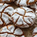 Soft Gingerbread Cookies : Old Fashioned Iced Ginger Molasses Cookies