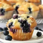 Juicy Blueberry Cream Cheese Muffins