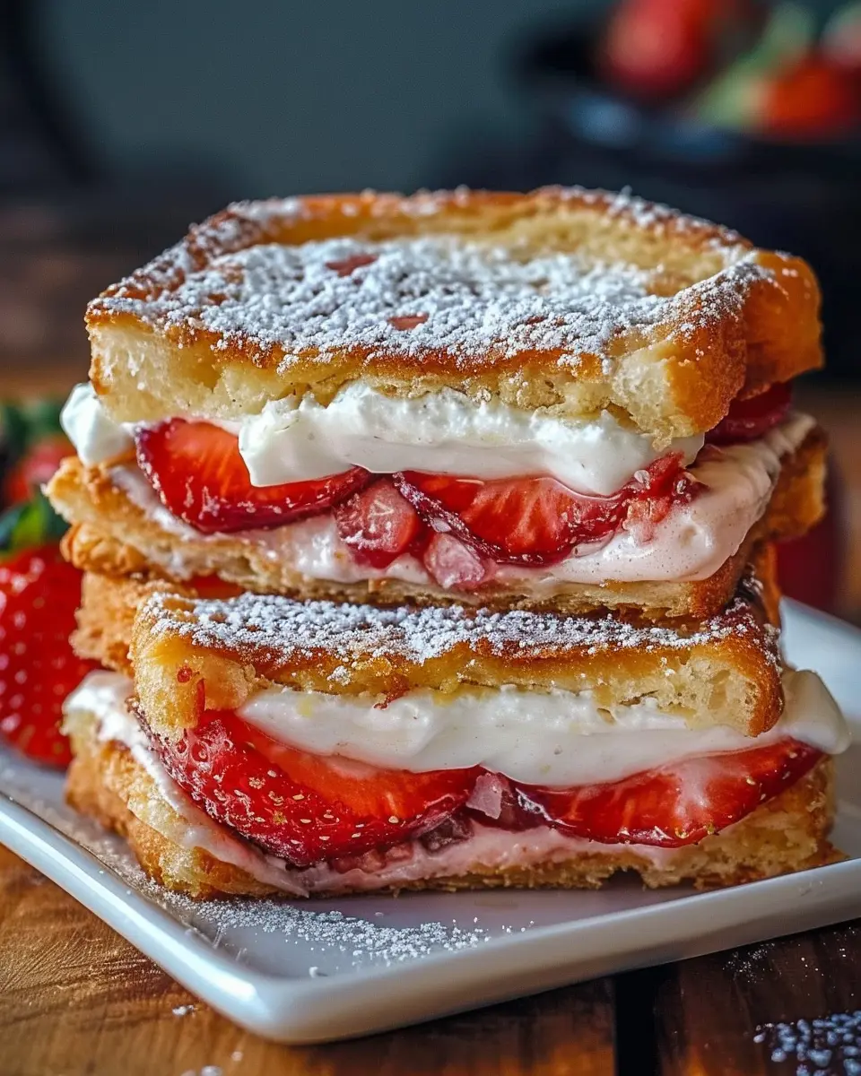 Fried Strawberry Cheesecake Sandwiches: An Indulgent Treat at Home