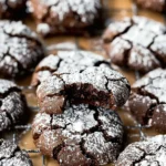 Soft Gingerbread Cookies : Double Chocolate Crinkle Cookies