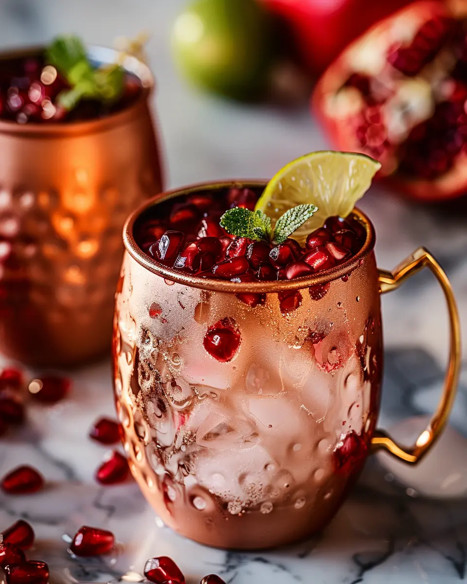 Spiced Pomegranate Mule: A Refreshingly Easy Mocktail Delight