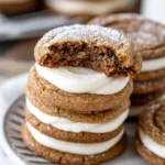 Soft Gingerbread Cookies : Molasses Cream Pie Cookies