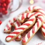 Soft Gingerbread Cookies : Candy Cane Cookies