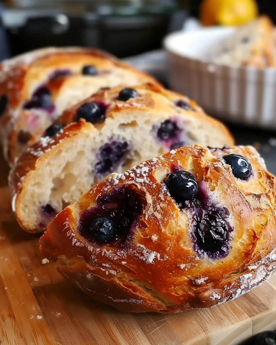 Blueberry Lemon Cream Cheese Sourdough Bread: A Delicious Twist