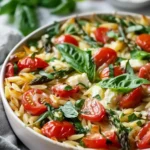 Healthy Baked Feta Orzo