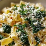 Quick Spinach and Feta Pasta