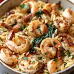 Creamy Tuscan Shrimp Orzo