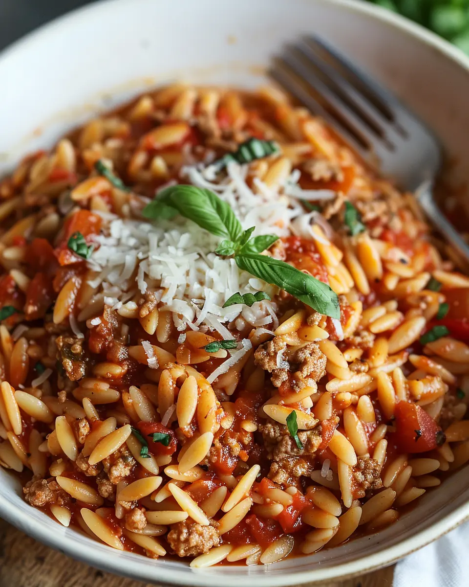 Ground Turkey Orzo in Tomato Sauce: A Cozy, Easy Dinner Option