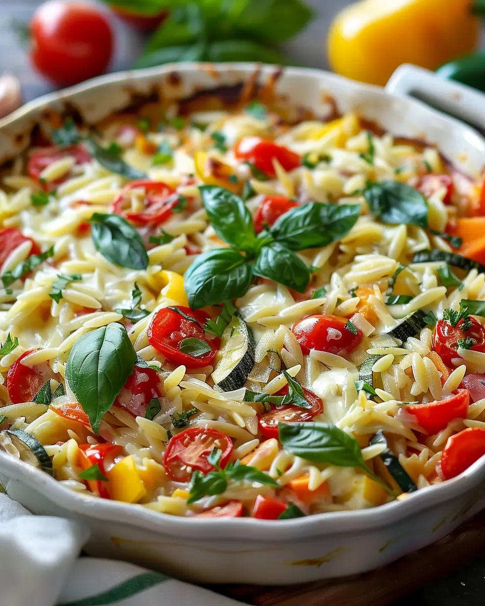 Vegetable and Ricotta Baked Orzo: Easy Comfort Food Delight
