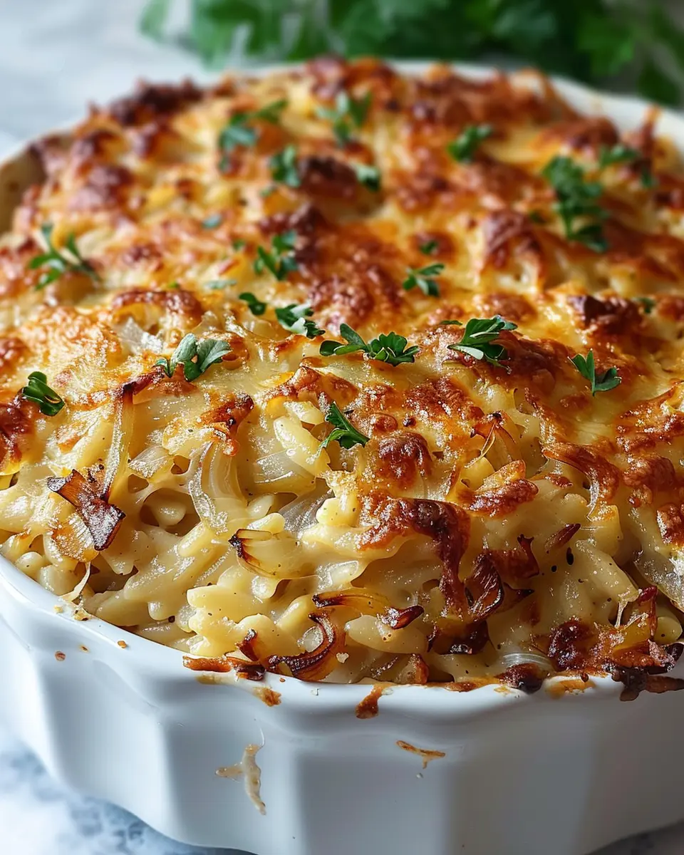 French Onion Orzo Bake: A Creamy, Comforting Twist You’ll Love