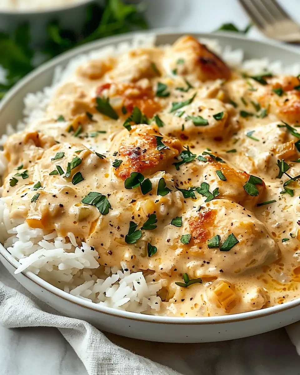 Creamy Smothered Chicken and Rice: Easy Comfort Food Delight
