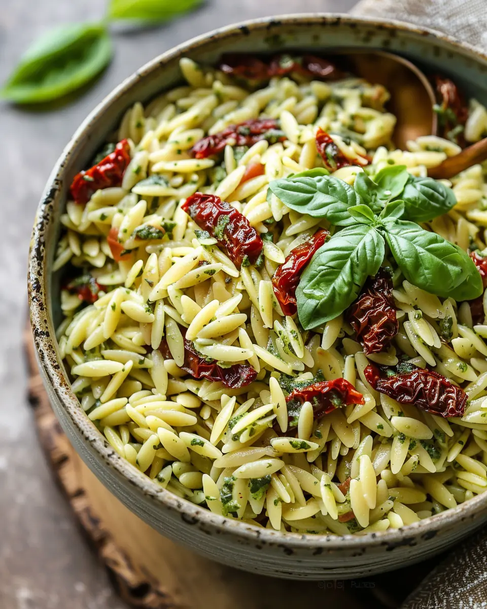 Pesto Orzo Salad with Sun-Dried Tomatoes: A Fresh, Easy Delight