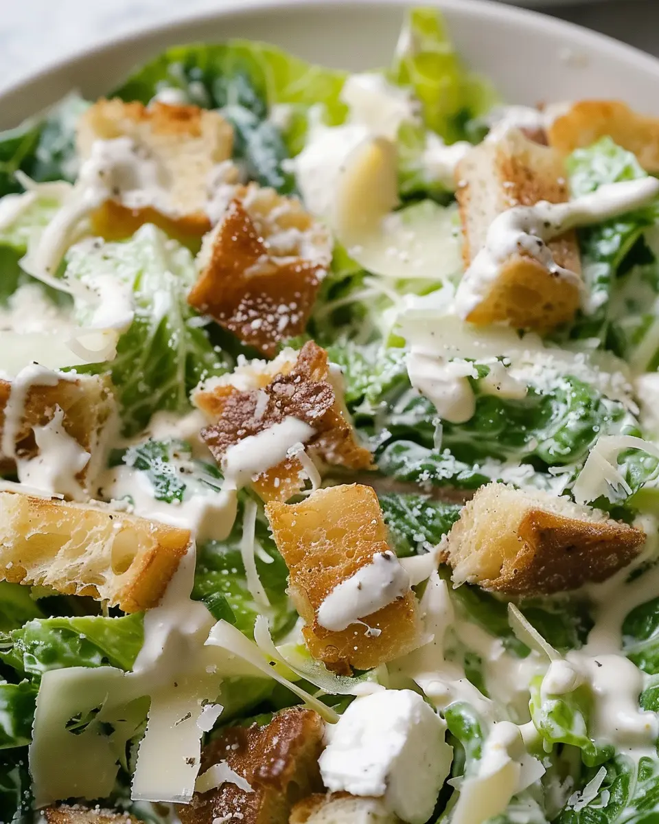 Easy Homemade Caesar Salad Recipe with Turkey Bacon Twist