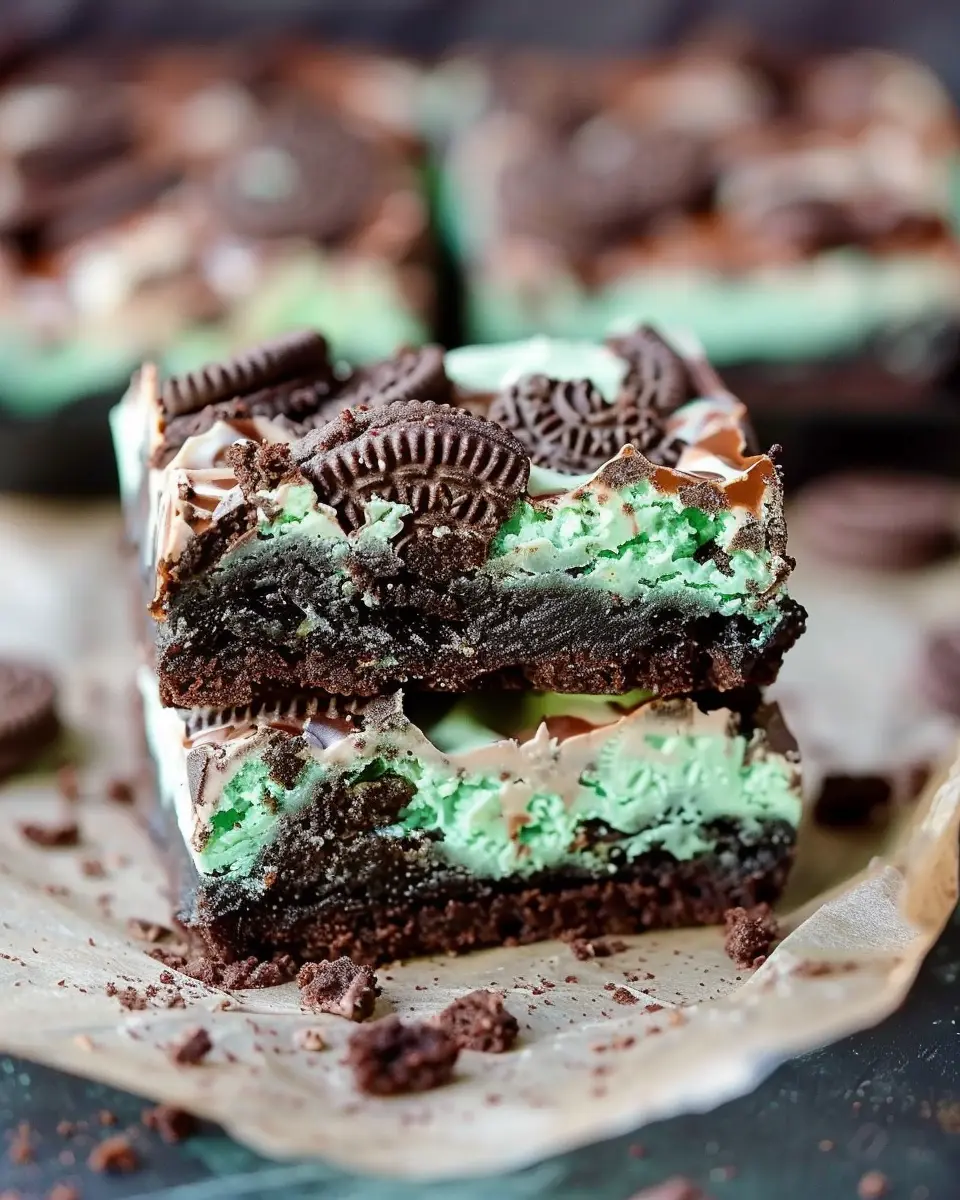 Triple Layer Fudgy Mint Oreo Brownies: The Best Indulgent Treat