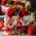 Strawberry Earthquake Cake